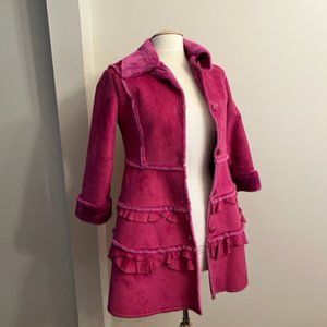 Girls Widgeon winter coat faux fur size 10